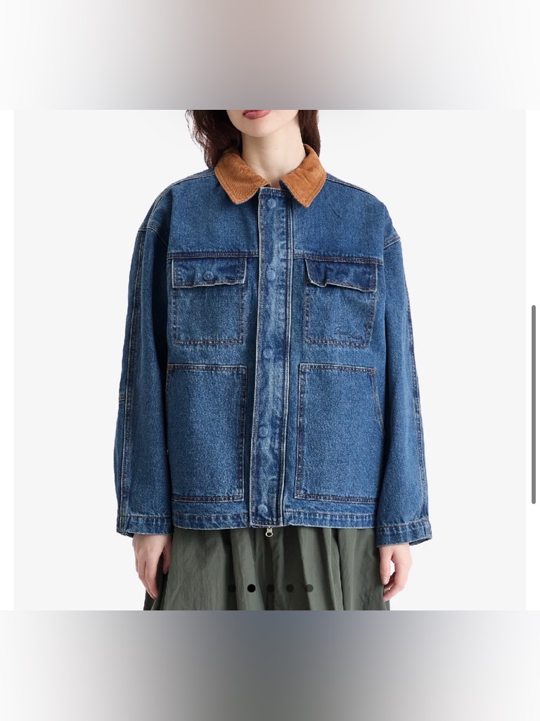 Dunst Unisex Vintage Denim Work Jacket Small